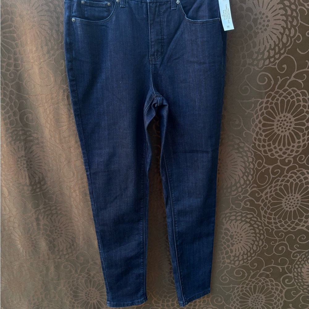 Seven7  high rise tummyless denim skinny jeans